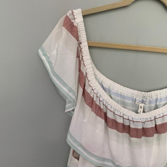 NEW Maurices striped fall lightweight jersey stretch boho shirt‎ top blouse - Picture 2 of 9